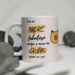 Taza "Eres un padre fabuloso, aunque gruñas como un oso"