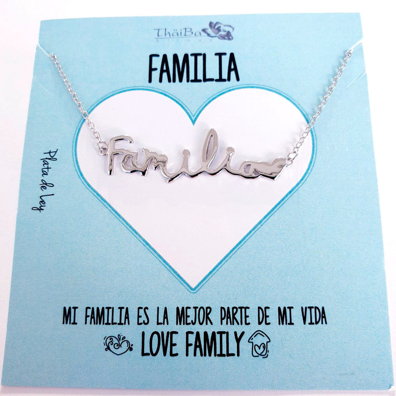 Collar en plata "Familia"